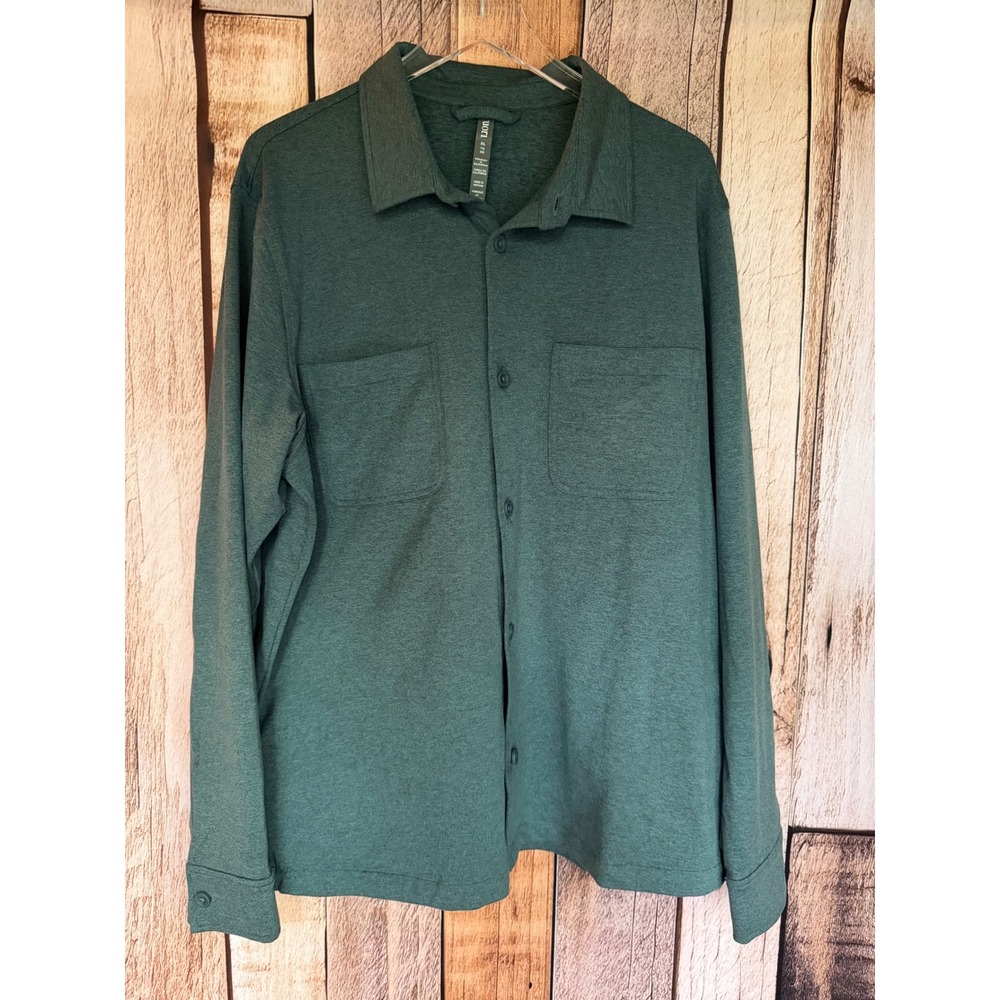 Vuori Coronado Shirt Jacket Green Stretch Athleisure Shacket Outdoor Casual‎ XL